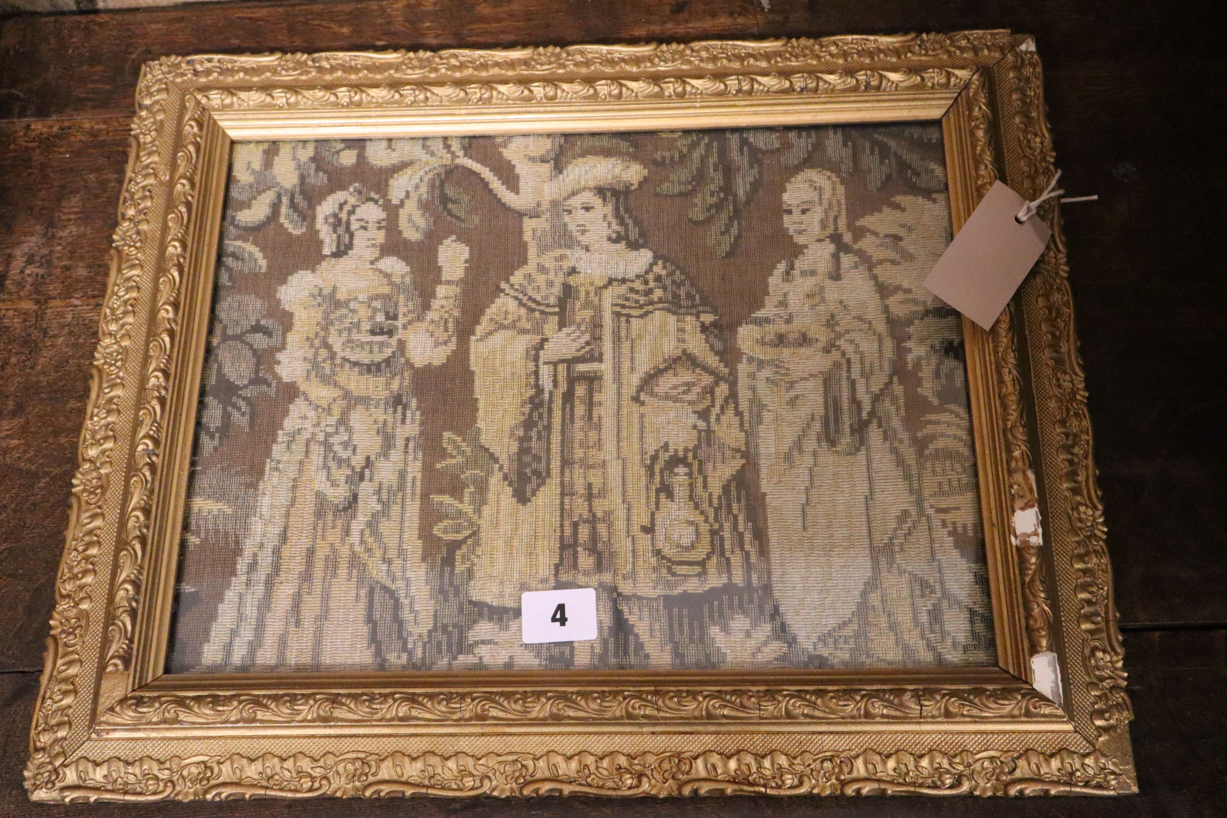 Three tapestry panels, largest 200 x 180cm